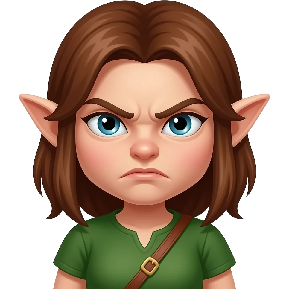 Make it an angry girl gnome emoji