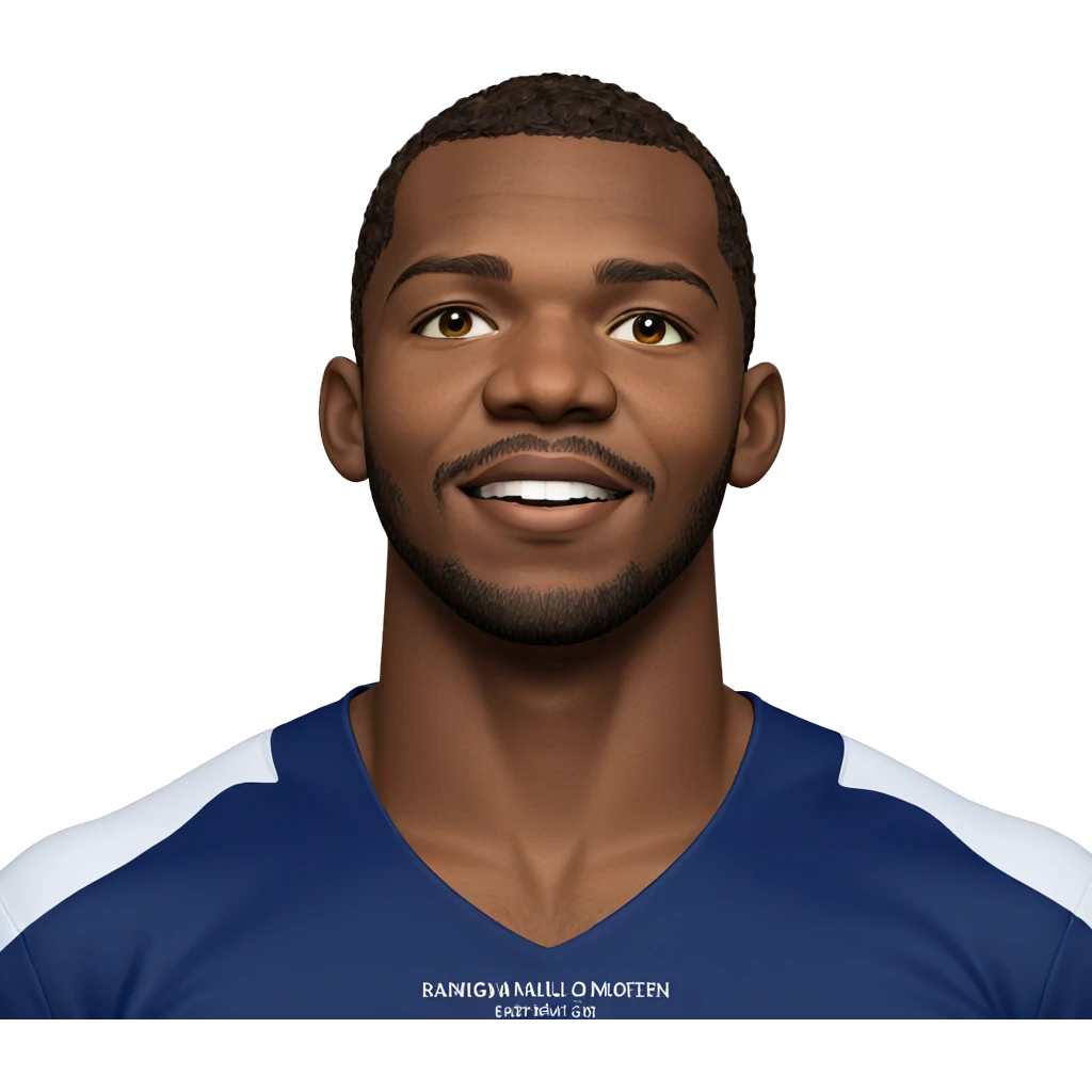 realistic portrait of dark-skinned male emoji