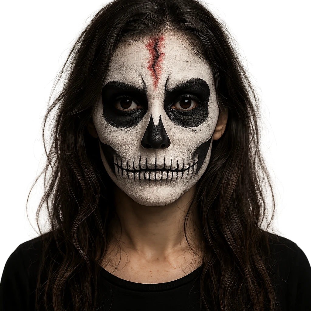 Halloween makeup, remove background emoji