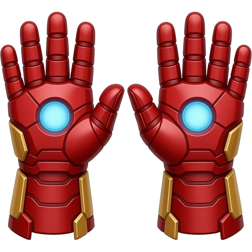 Laser Blaster like iron gloves like iron man emoji