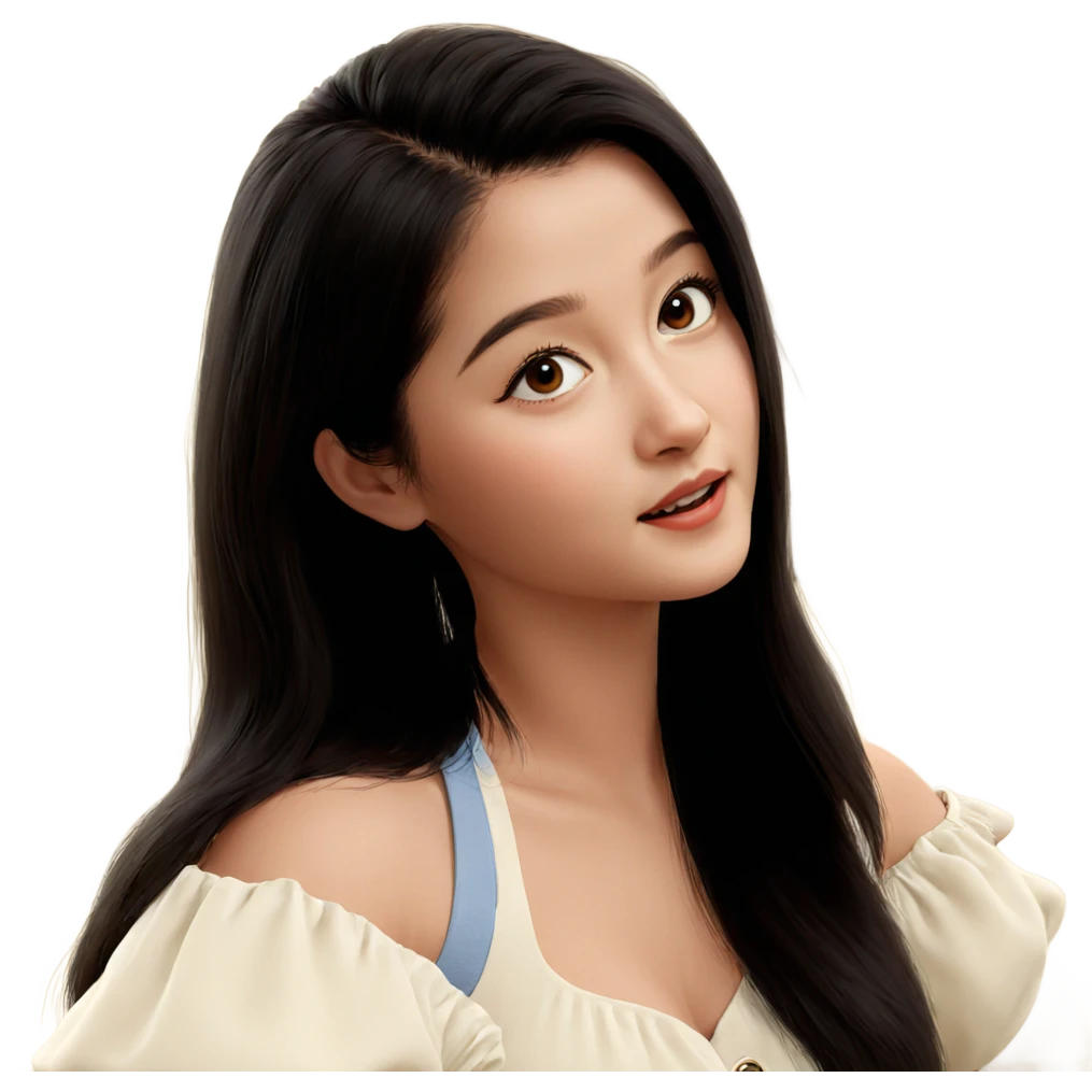 realistic portrait of a girl emoji