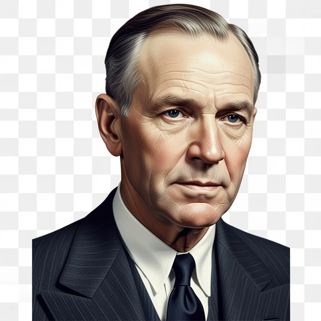 Generate in realistic style Henry Ford. png on transparent background emoji