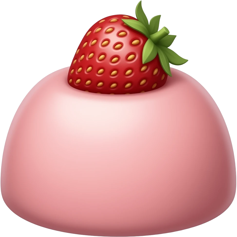 strawberry mousse emoji