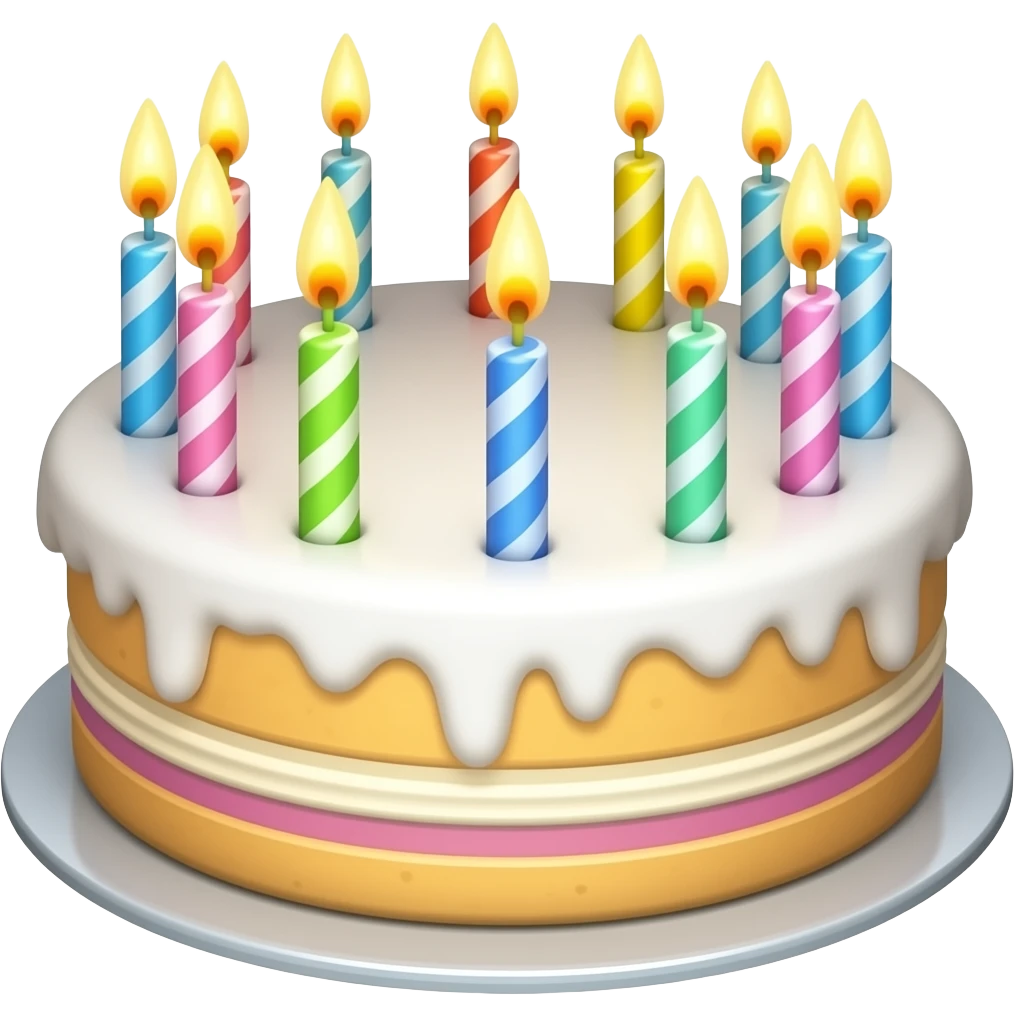 Birthday cake emoji