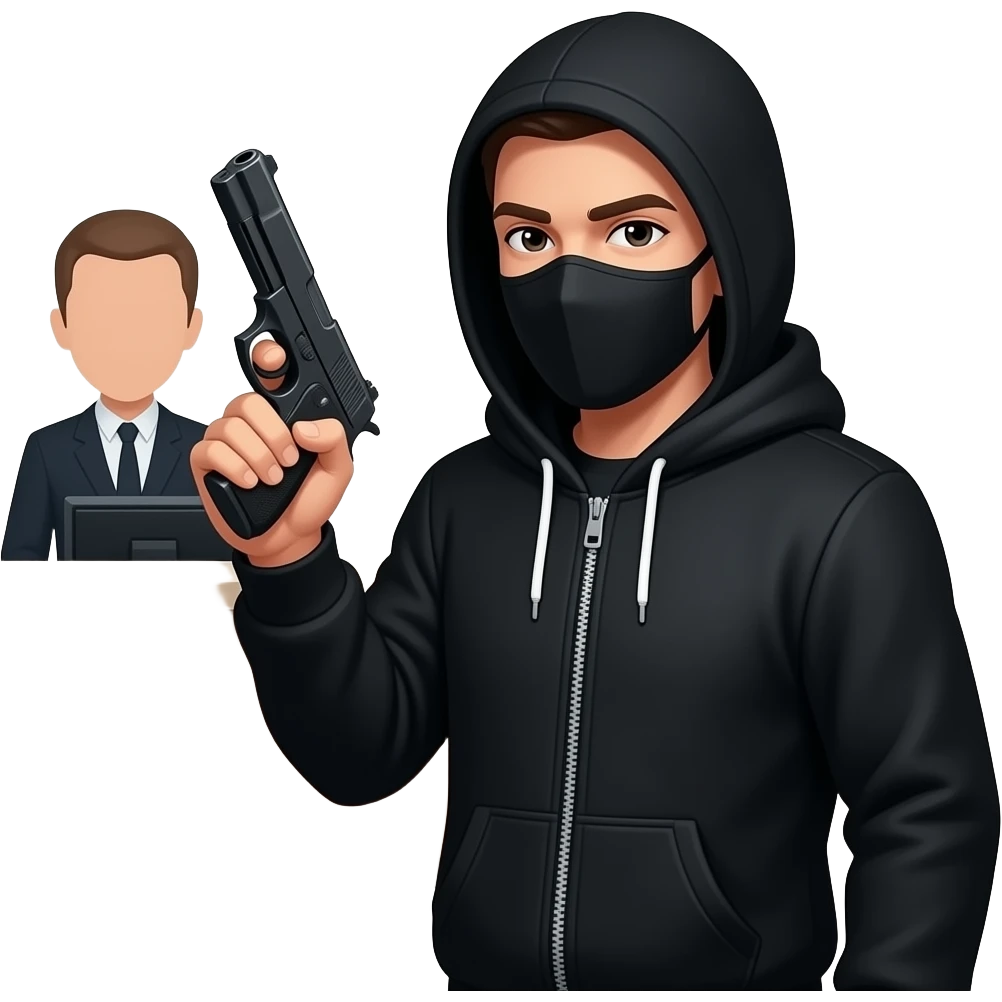 Bank robber emoji