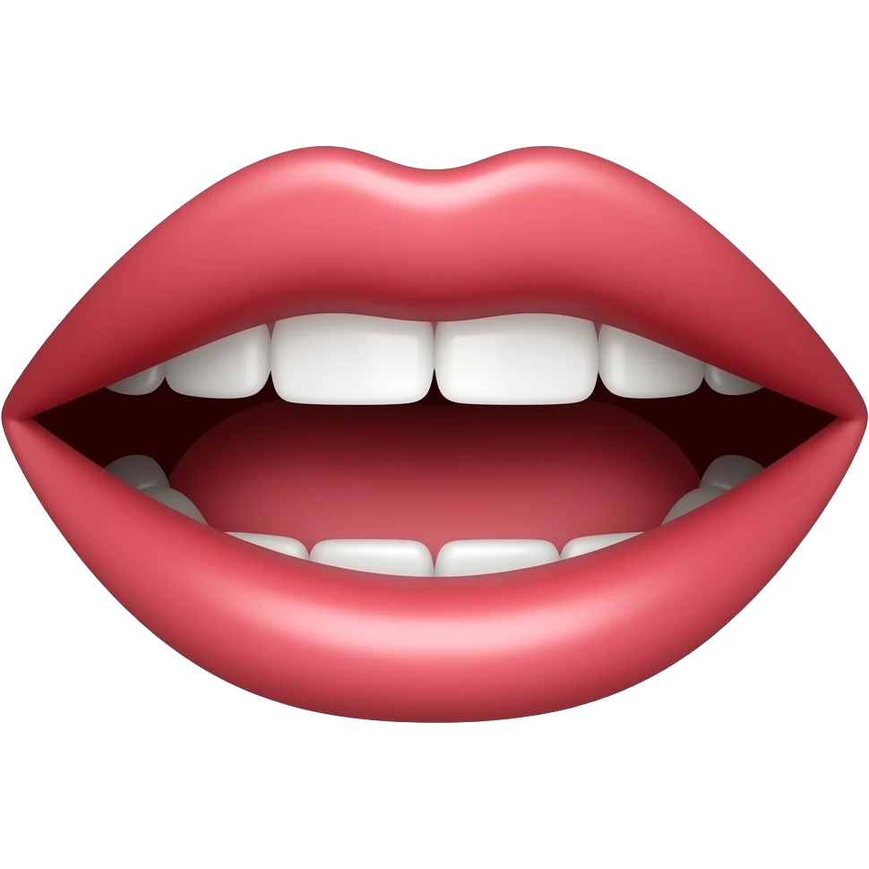 A mouth whi emoji