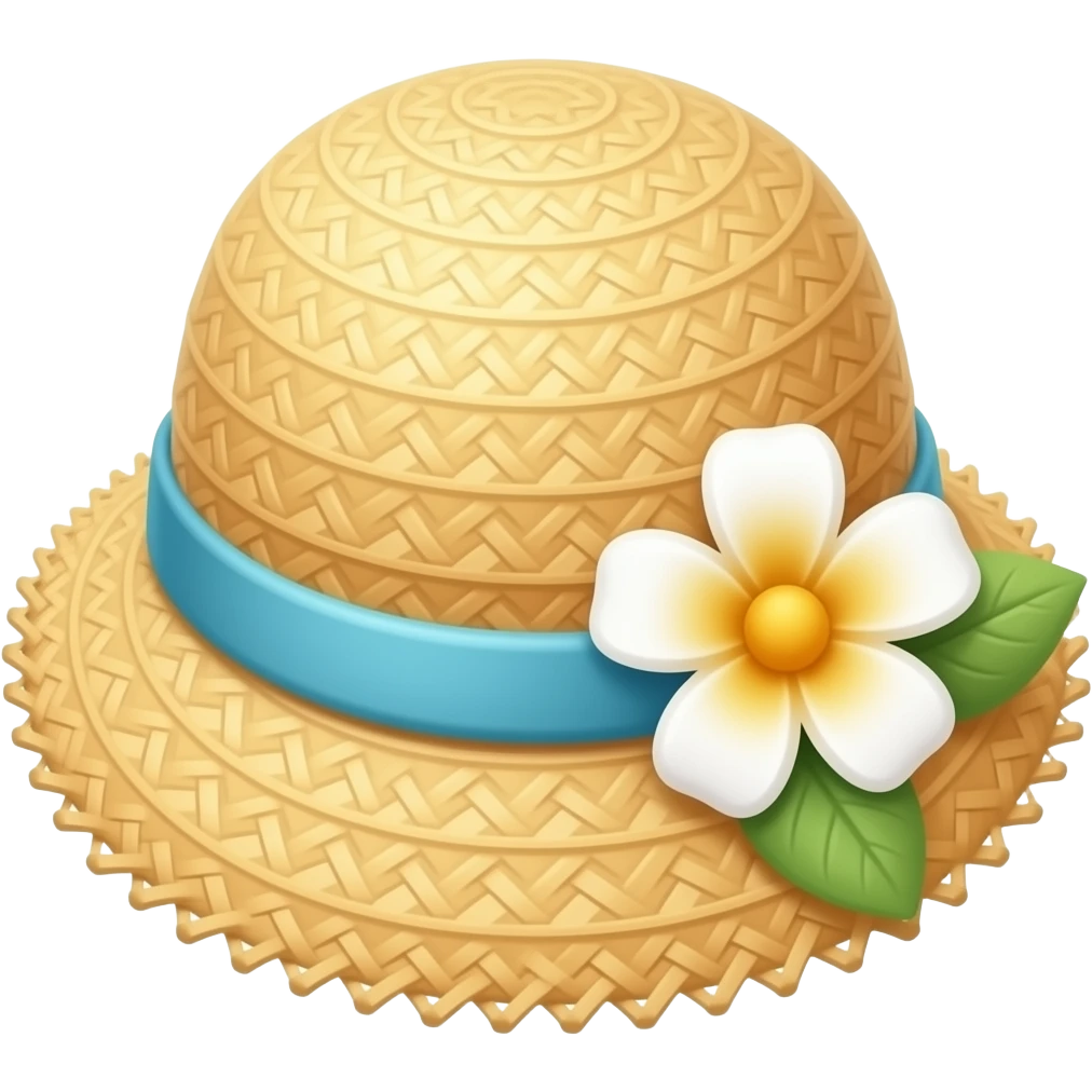 straw_flower_hat emoji