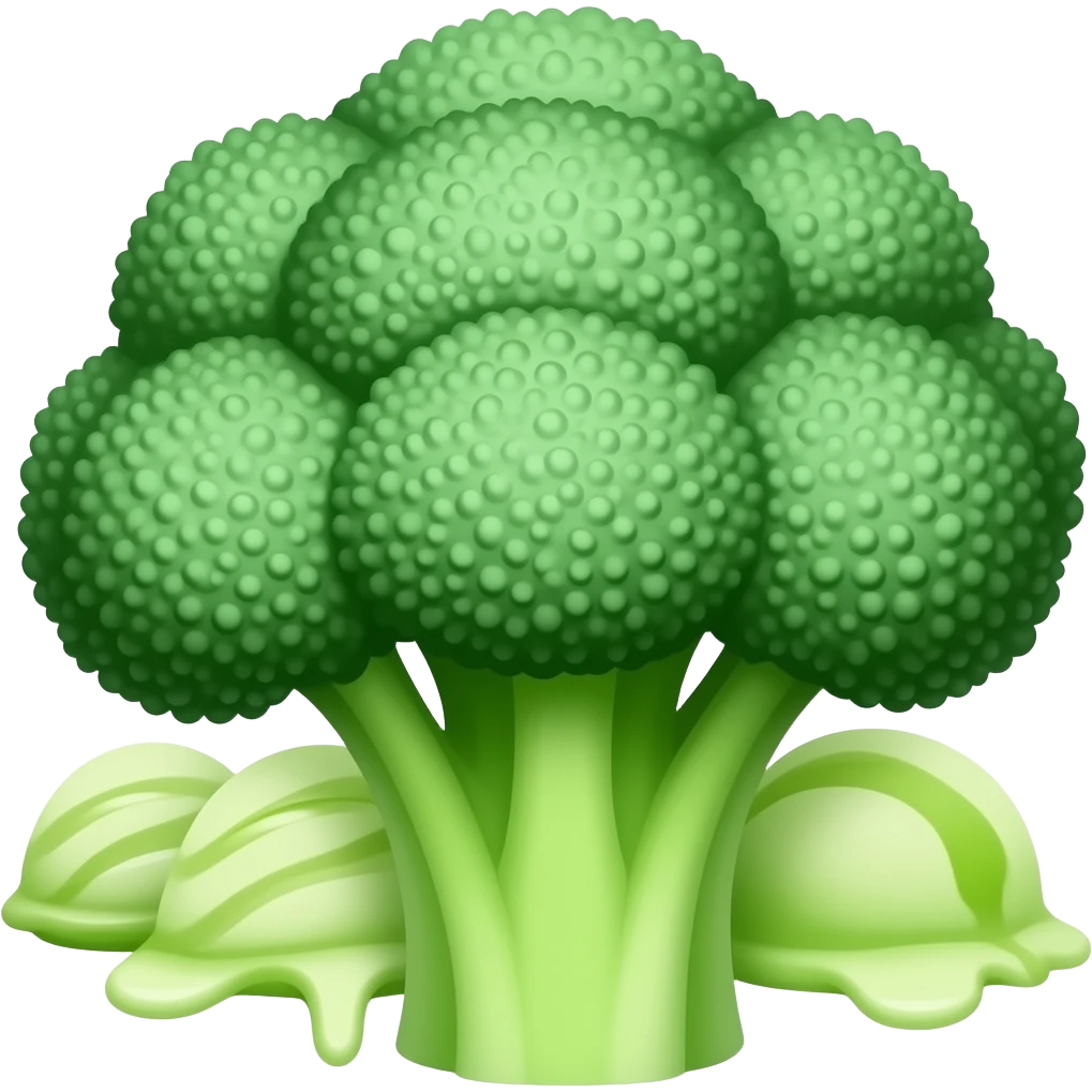 brocoli icecream emoji