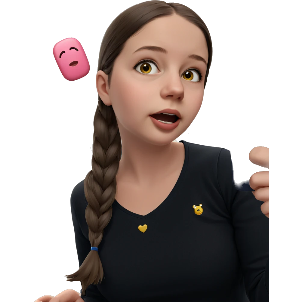 girl with phone in hand emoji