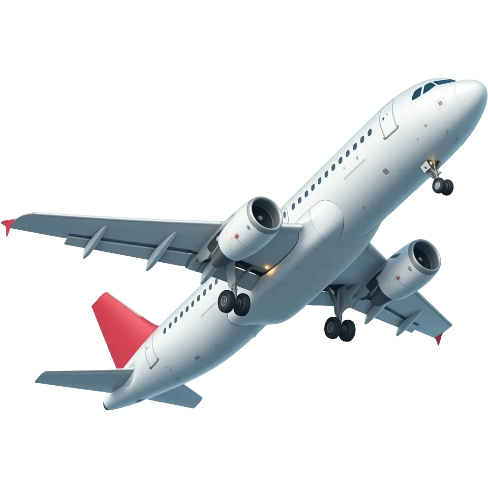 A plane taking off emoji