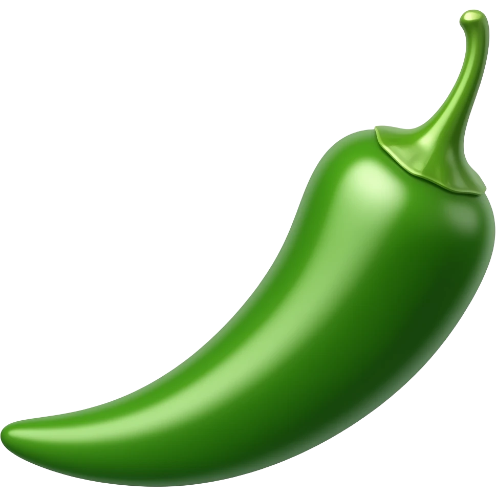Green chilli emoji emoji