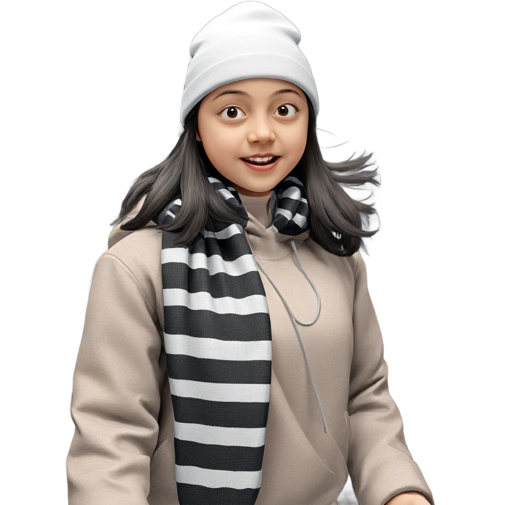 girl with keyboard in hat emoji