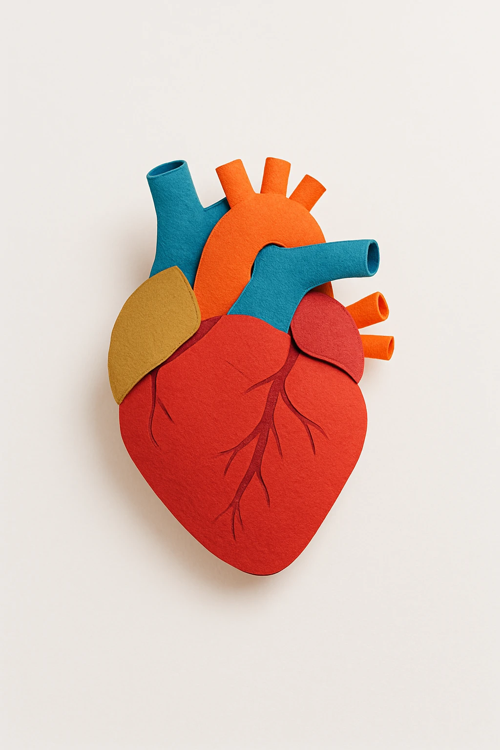 An anatomic heart emoji