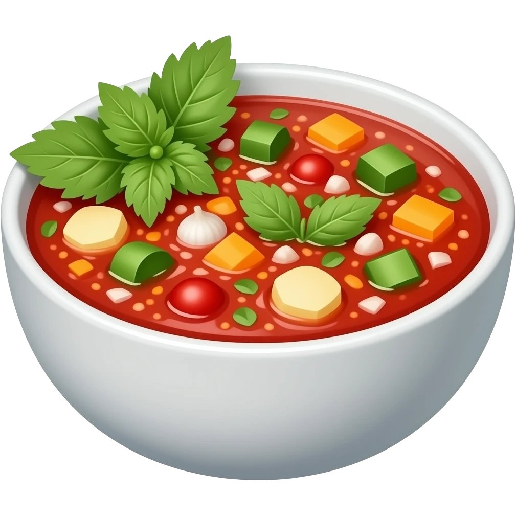 gazpacho with vegetables emoji