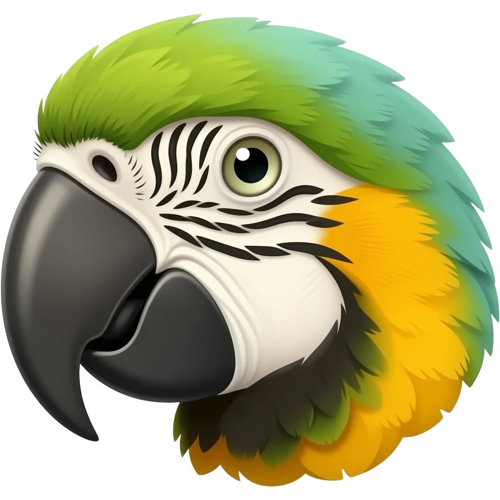 Loro cabeza amarilla emoji