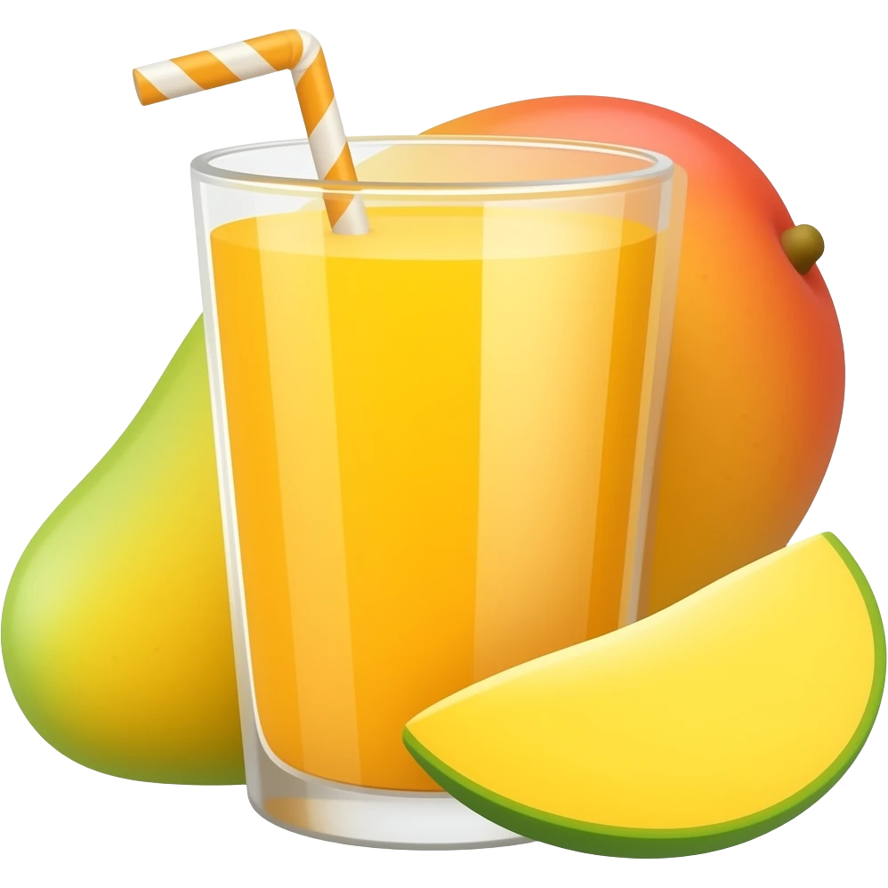 mango smoothie emoji