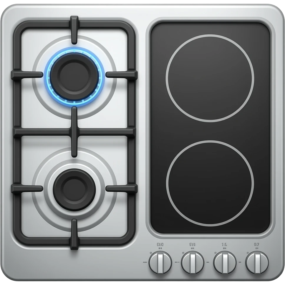 cooktop gas and induction emoji
