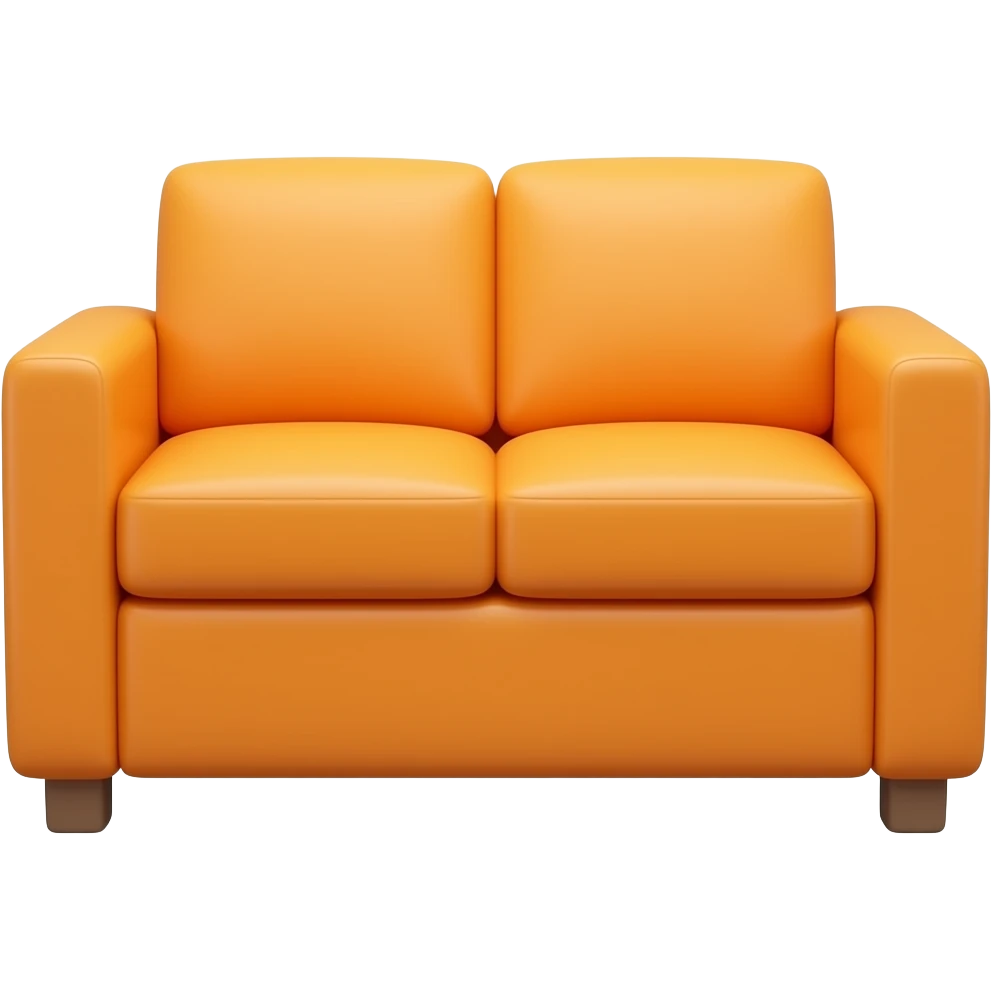 SNICK big orange couch emoji