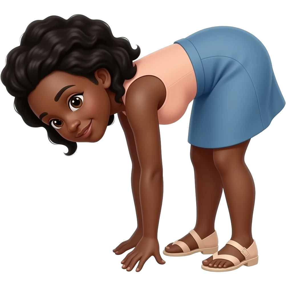Black Women’s bent over emoji emoji