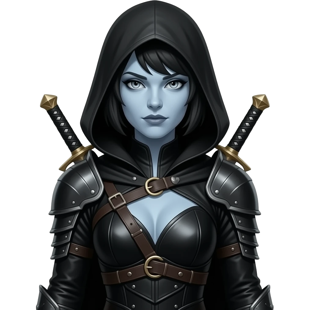 Drow rogue dnd look female emoji