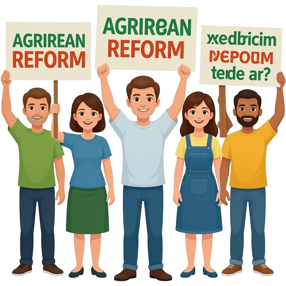 reforma agraria manifestacion emoji