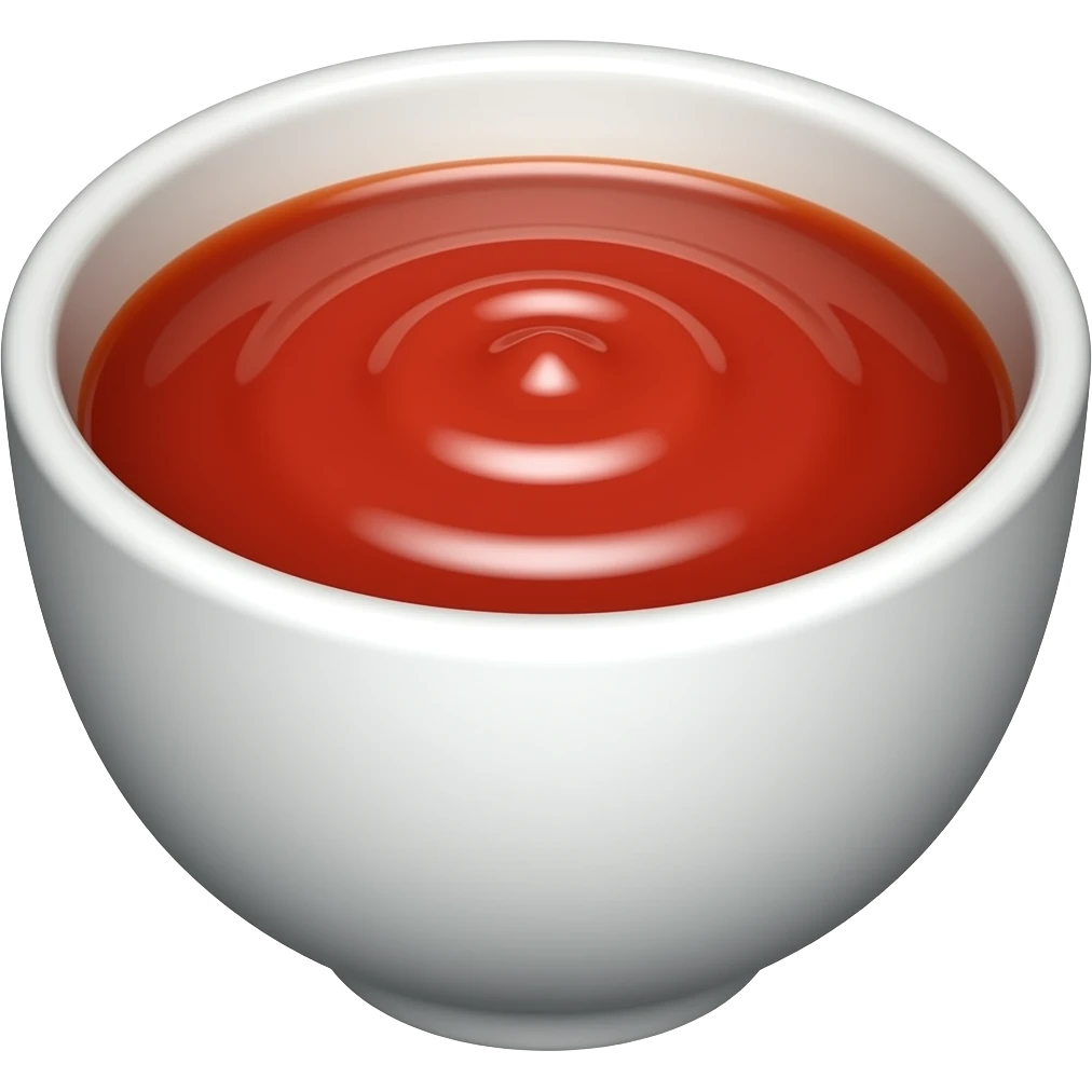 red sacuce in deeping cup with  no tax or picture no cup emoji