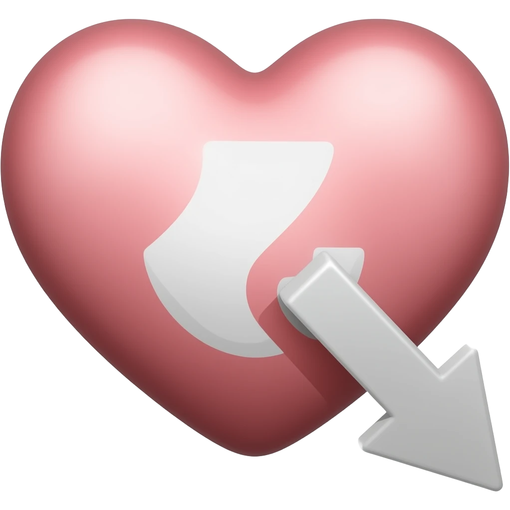 heart with downward arrow emoji