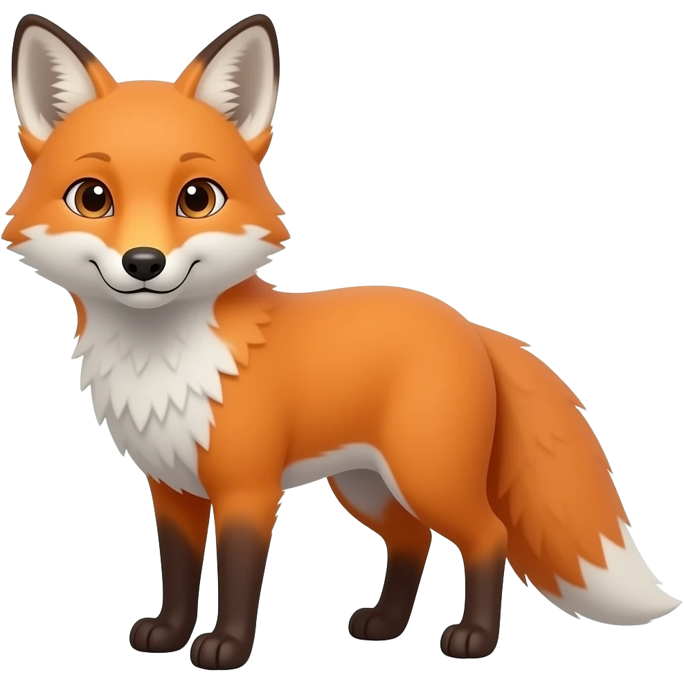 animal del bosque zorro emoji