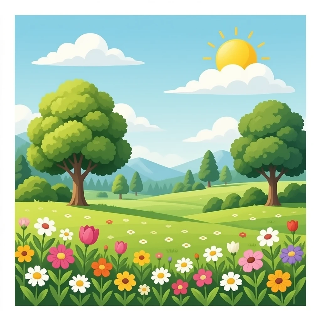 vintage wall wallpaper with flower emoji