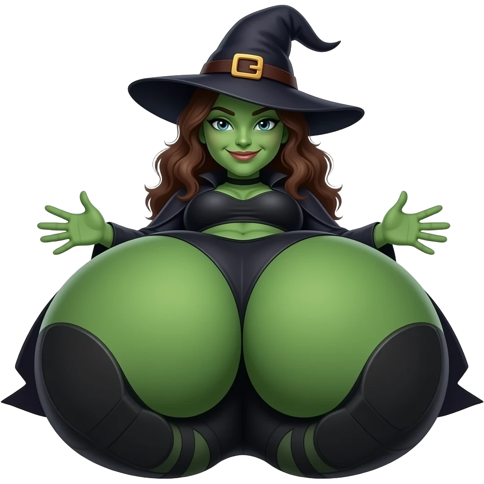Witch with a big butt emoji