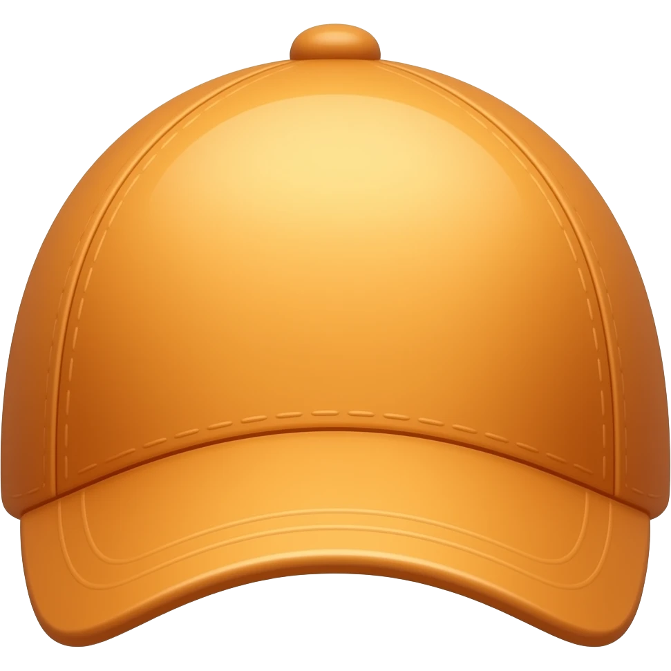 Orange colour cap emoji emoji