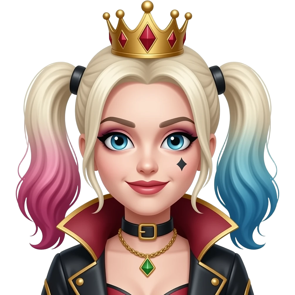 Harley queen en mode classe emoji