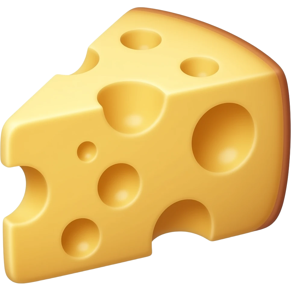 CREA UNA PIEZA DE QUESO emoji