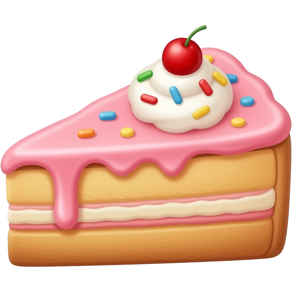 Ice Cream cake emoji