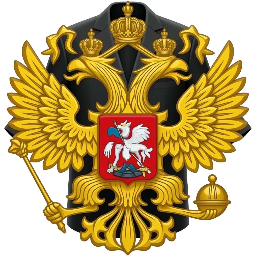 Российский герб черный emoji