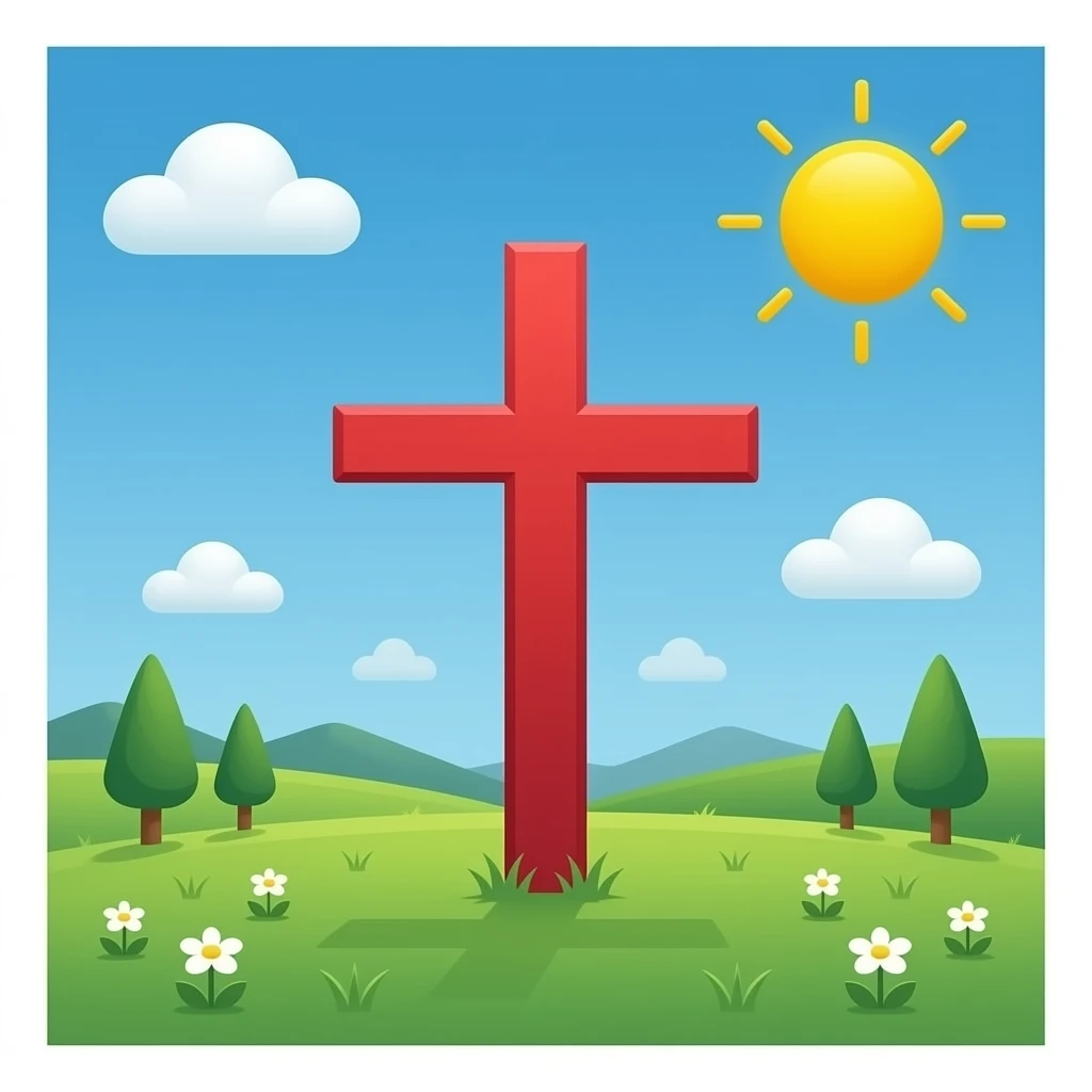 st james cross red emoji