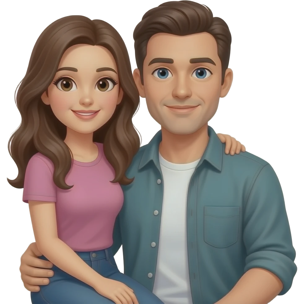 Women on guys lap emoji