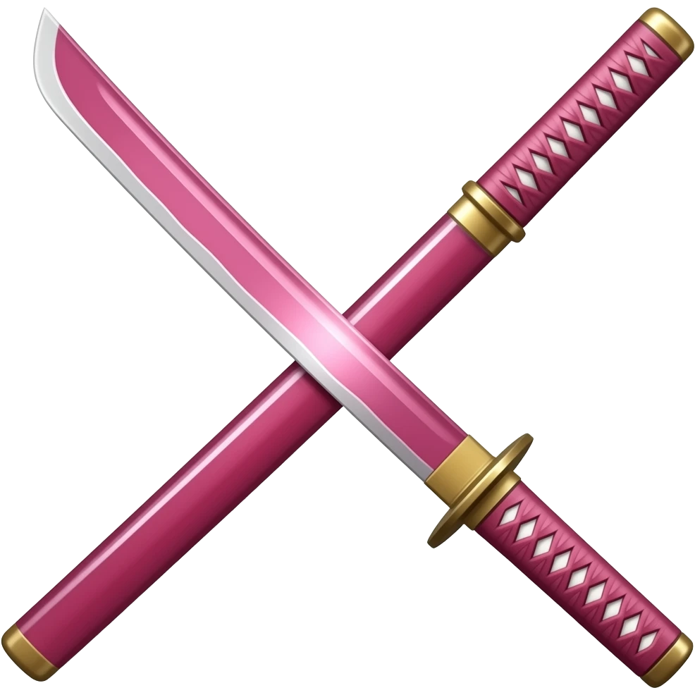 pink katana emoji