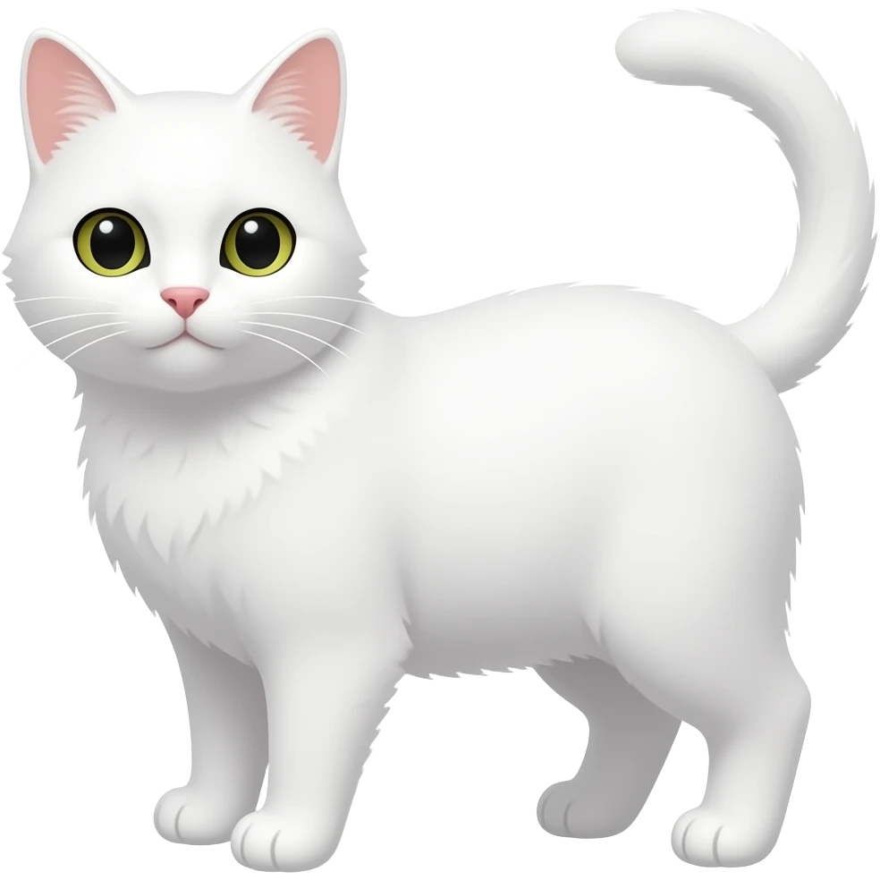 Ramen white cat emoji