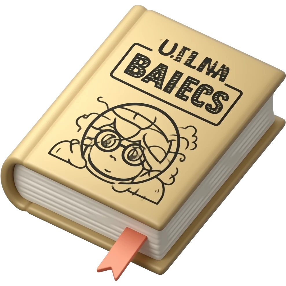 libro manga beige con dibujitos, modelo 3D emoji