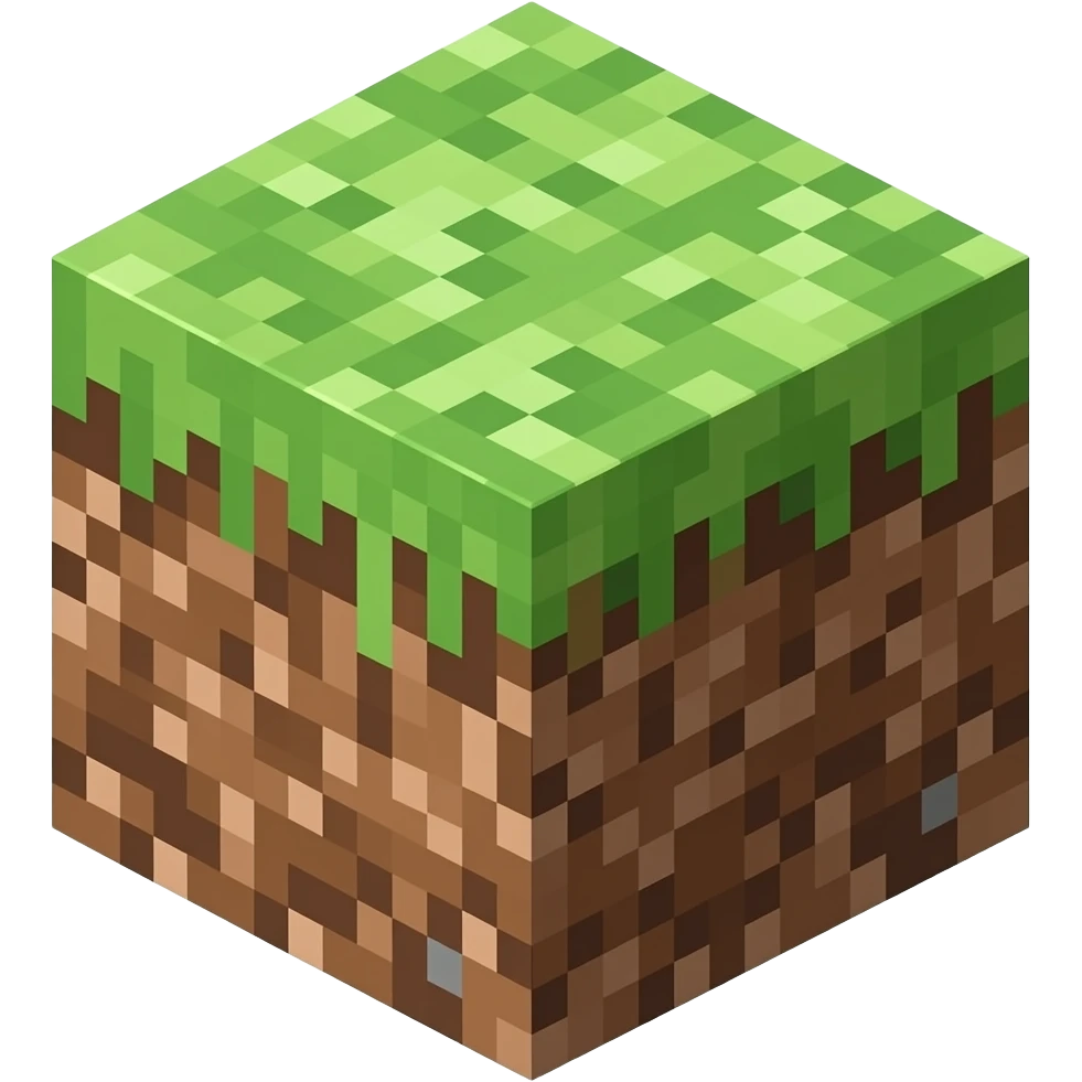 a minecraft block emoji