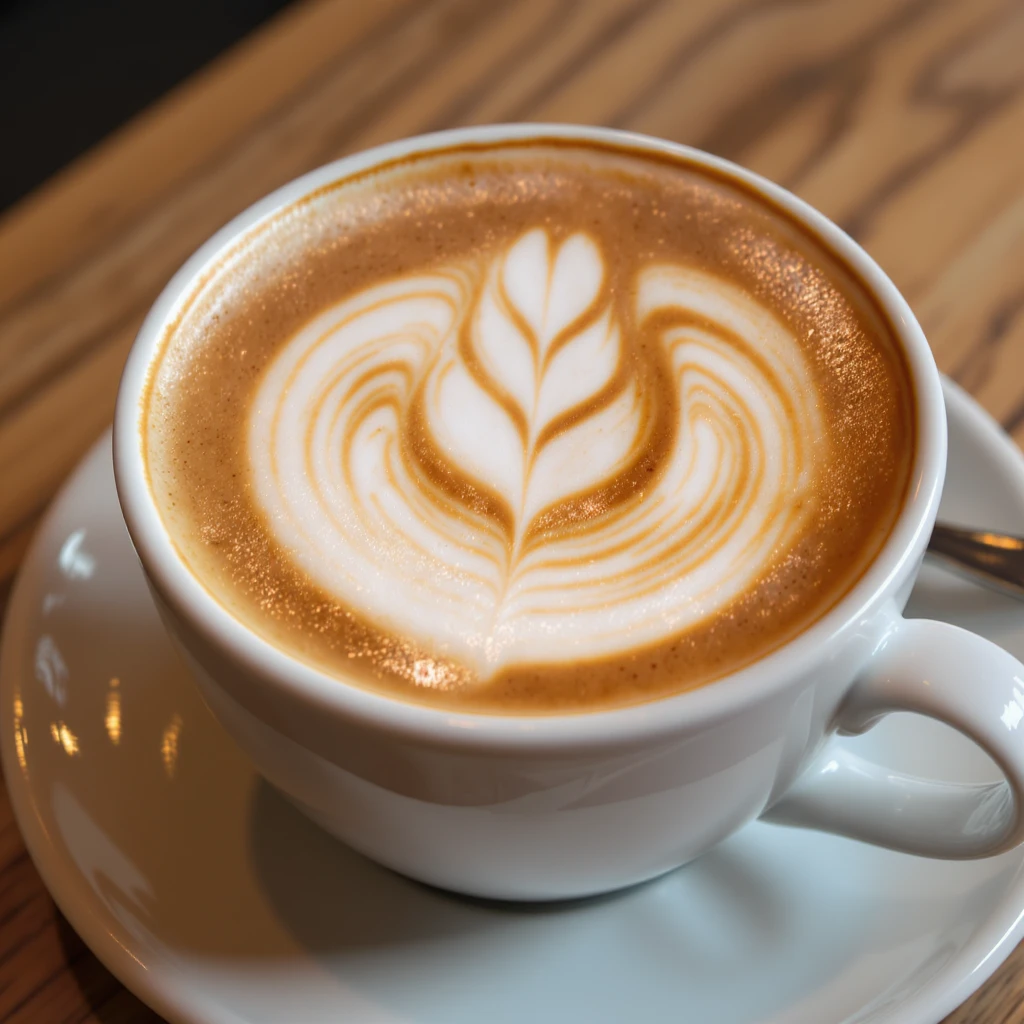 realistic cappuccino in a cup emoji