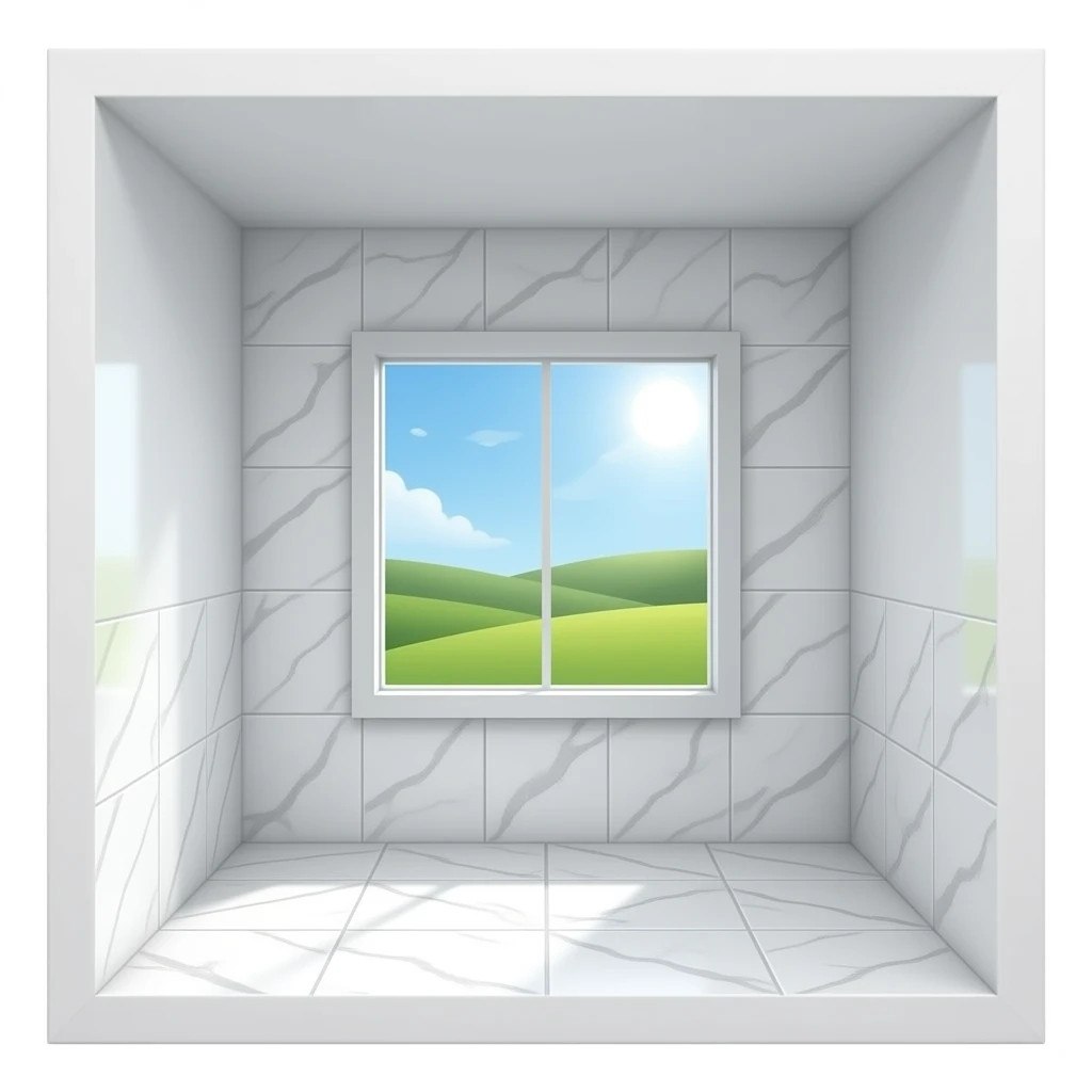 small room with marble tiles emoji