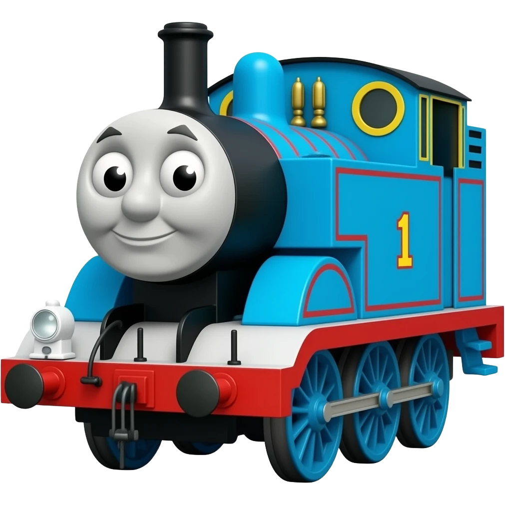 thomas the tank engine with president colors emoji