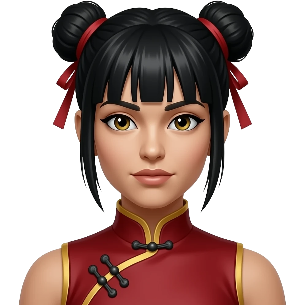 Create an emoji of kitana from mortal kombat 9 emoji