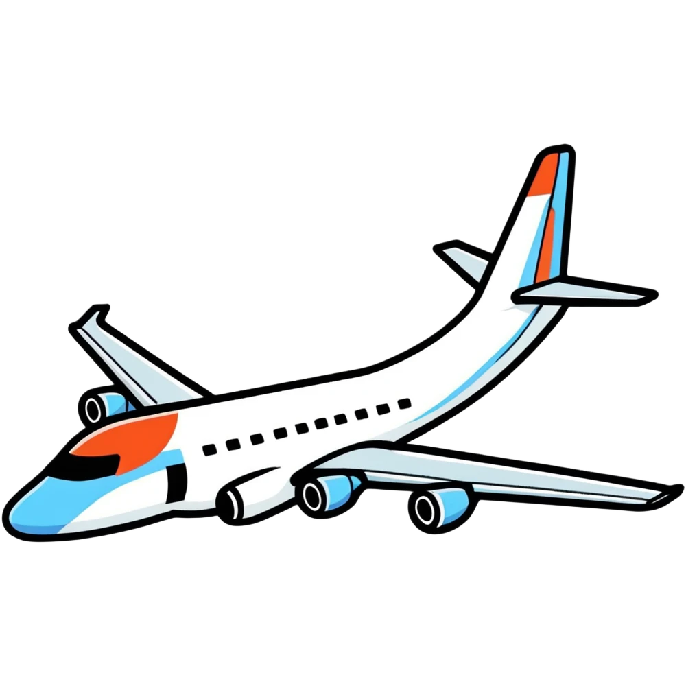 A in a airplanes  emoji