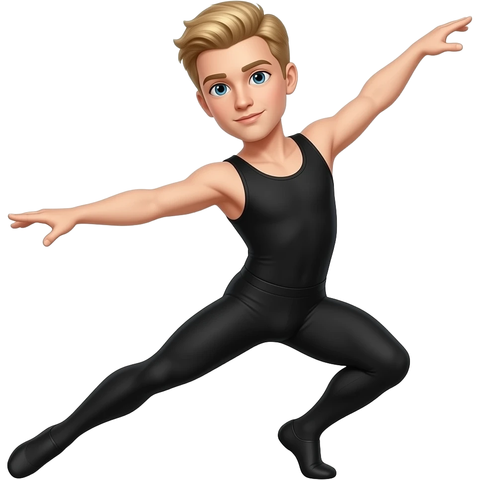Danseur blond emoji