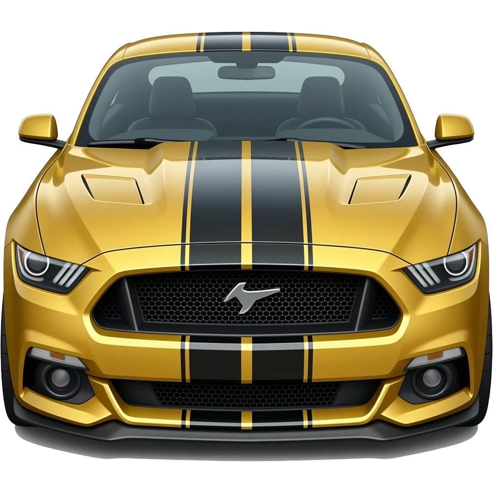 Gold Shelby mustang emoji