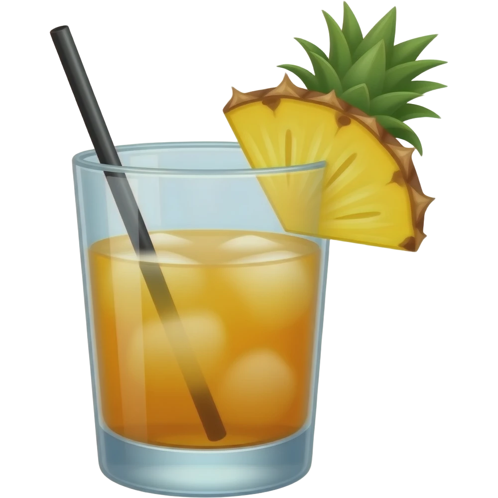 Beach vacation drinks emoji
