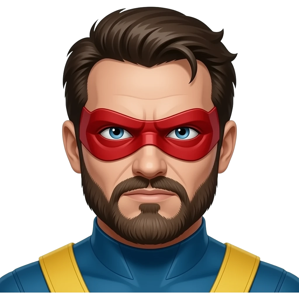 cyclops from x men with iconic red visor emoji